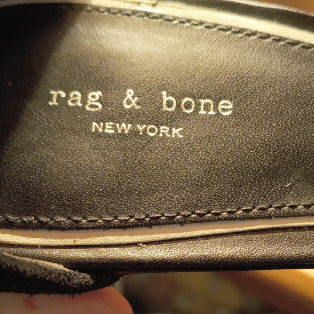 Rag & Bone Black Suede Block Heel Sandals - Picture 2 of 10